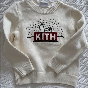 Kith Cream Knit Sweater Peanuts 4T